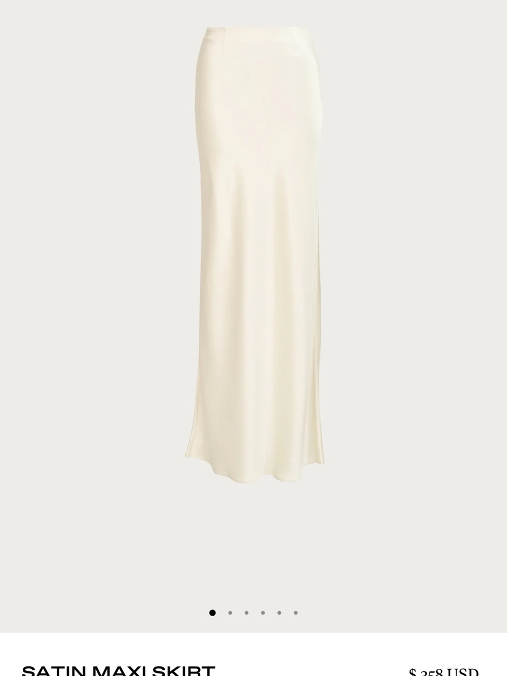 NWT | XS | SAME - Satin Maxi Skirt - Picture 5 of 7